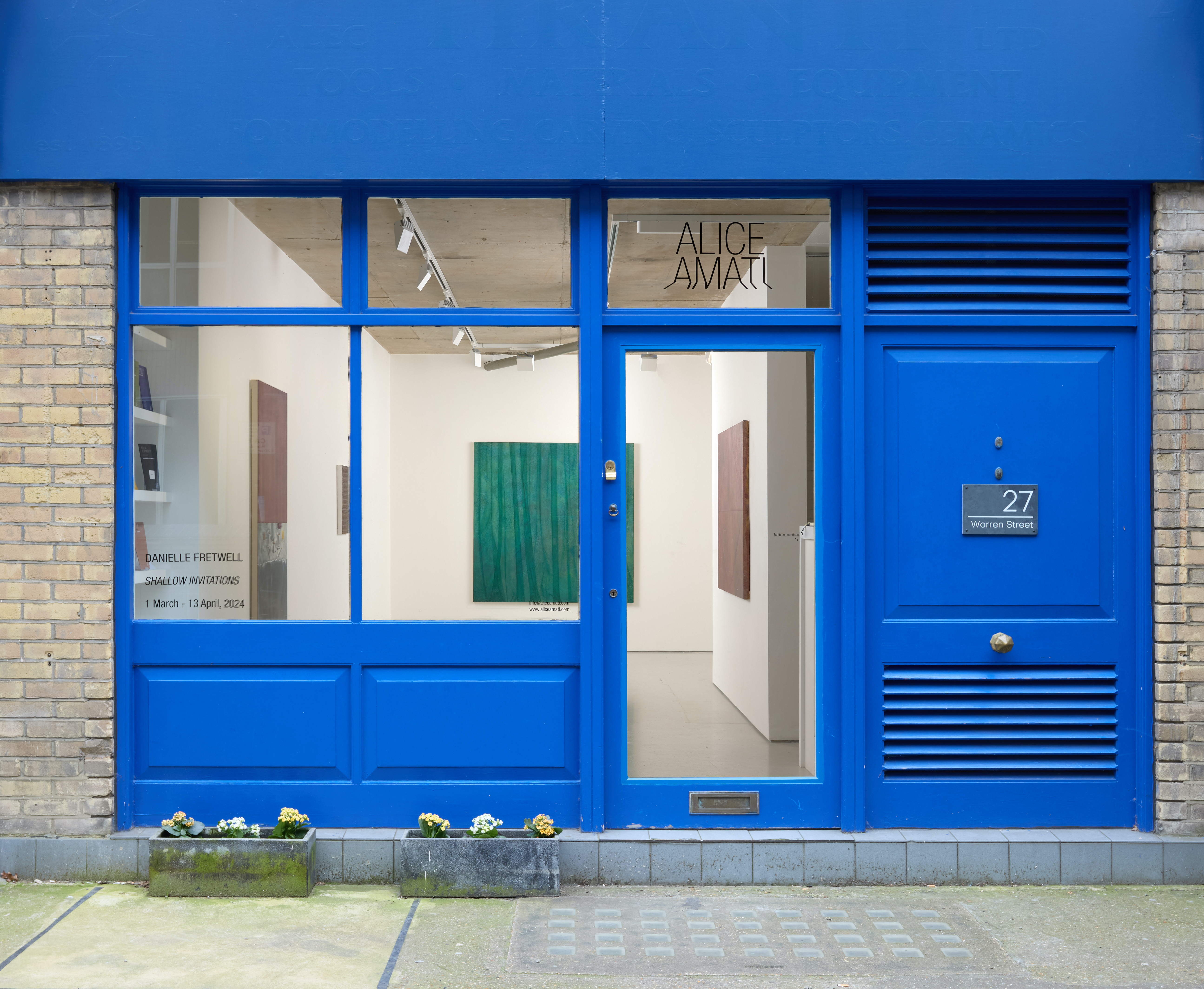 Installation view of Danielle Fretwell, Alice Amati Gallery, London. Photo: Tom Carter 