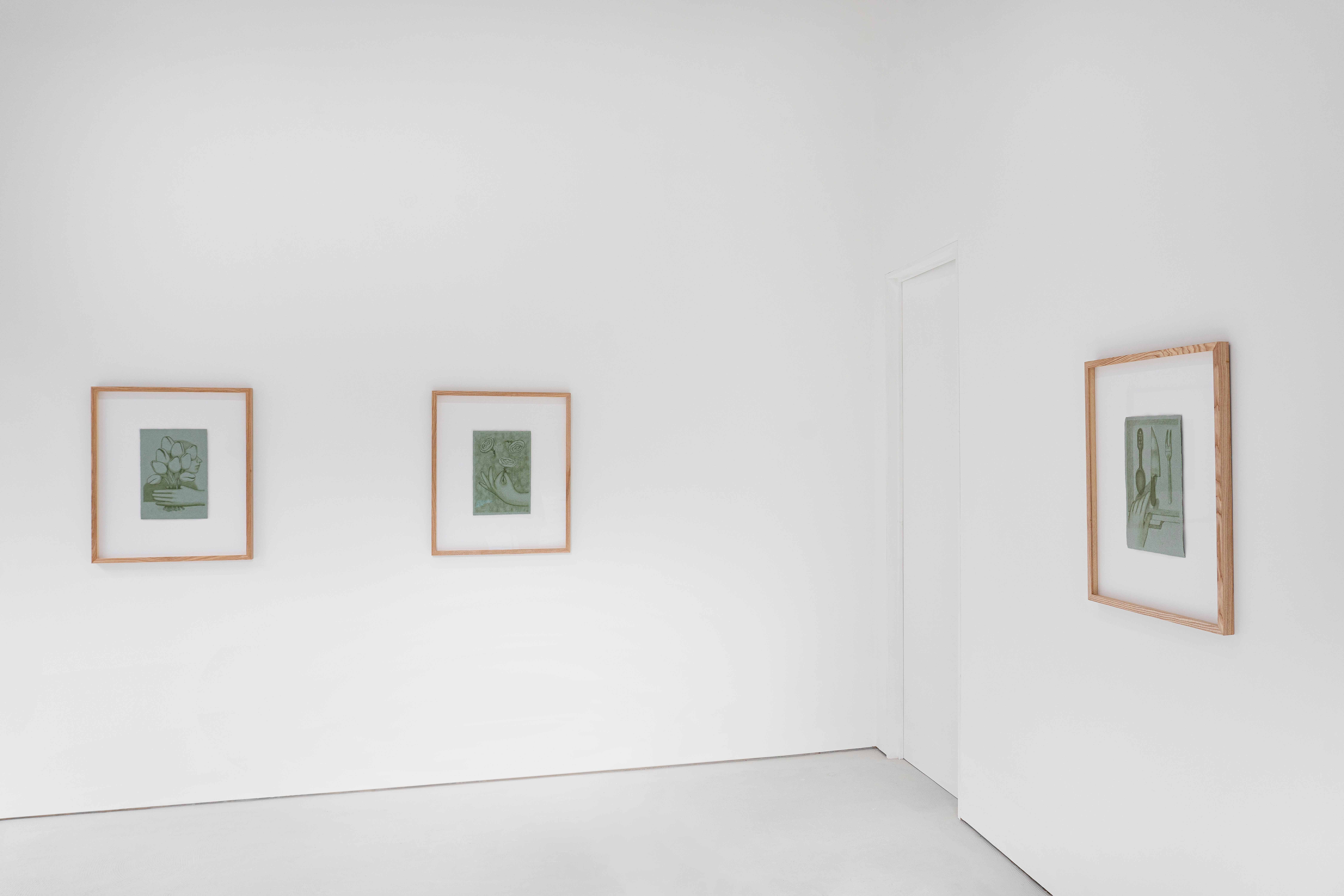 Installation view of Gwen Evans, 2024, William Hine Gallery, London
