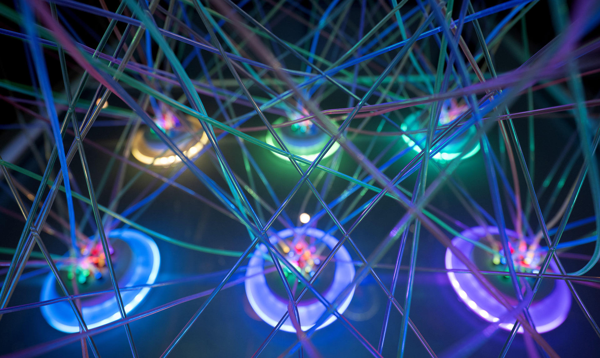 Progetto "immagine del futuro": Una vista di un modello di rete neurale al Museo della tecnologia di Vienna