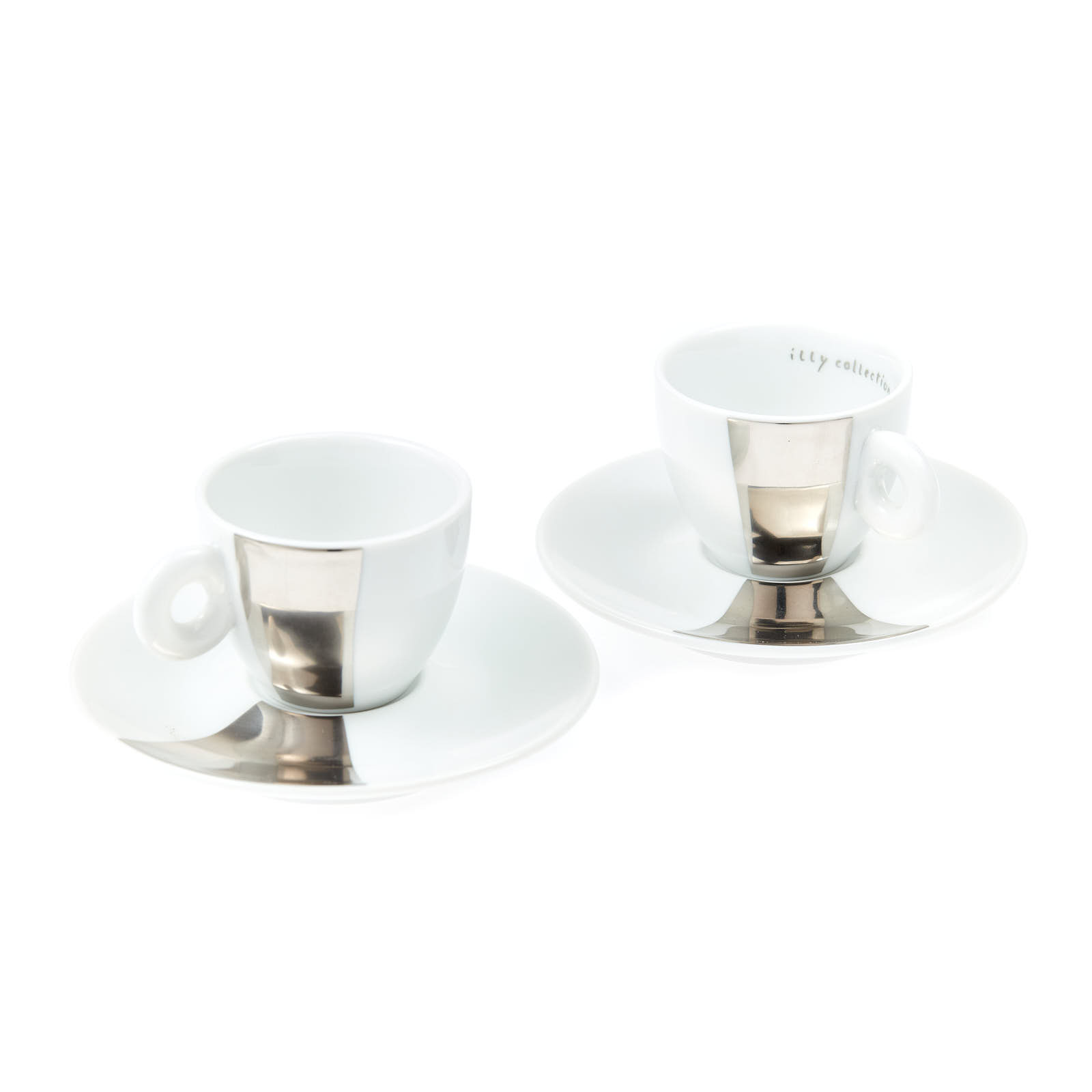 2 Illy “mirror” Coffee Cups cover