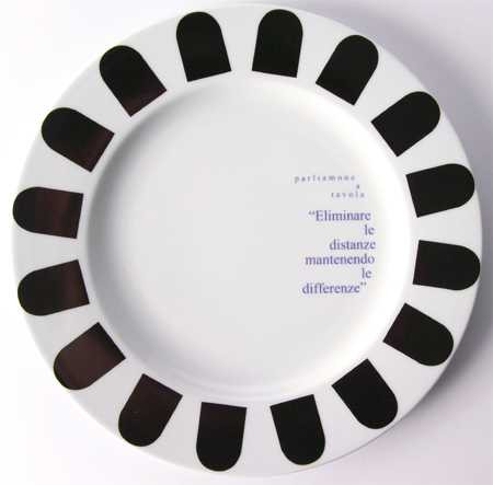 Plate “Cittadellarte – Parliamone a Tavola” - Eliminare le distanze mantenendo le differenze cover