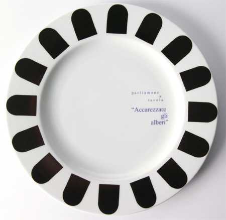Plate “Cittadellarte – Parliamone a Tavola” - Accarezzare gli alberi cover