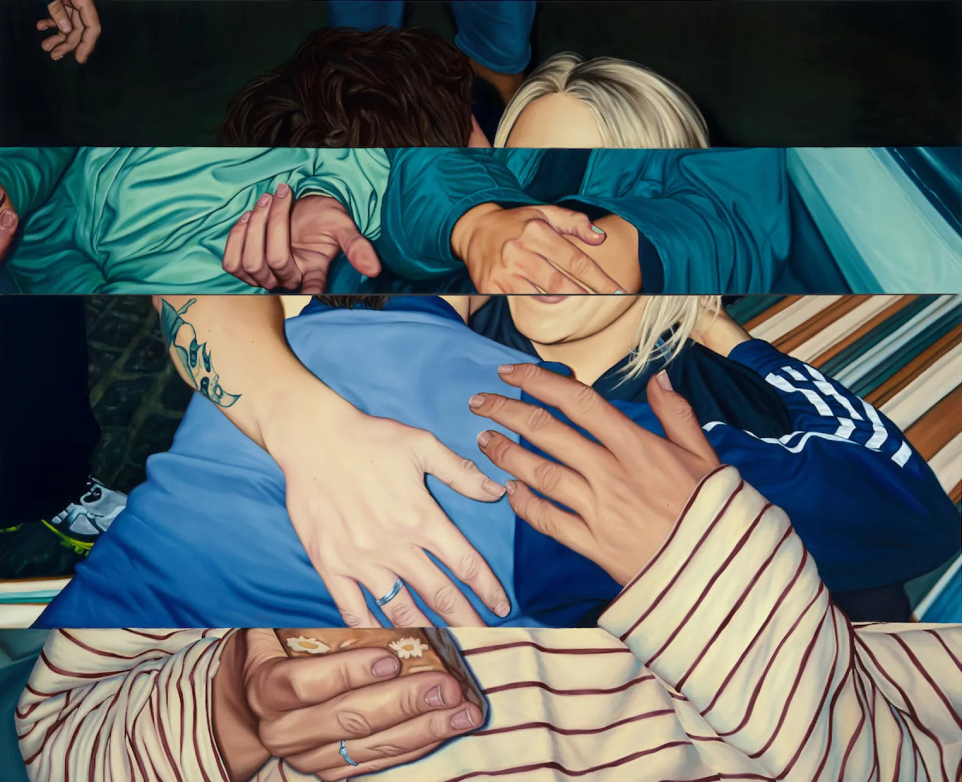 Bobbi Esser, The World at Our Command, 245 x 300 cm, pittura a olio su tela, 2024, Courtesy of Unit Gallery