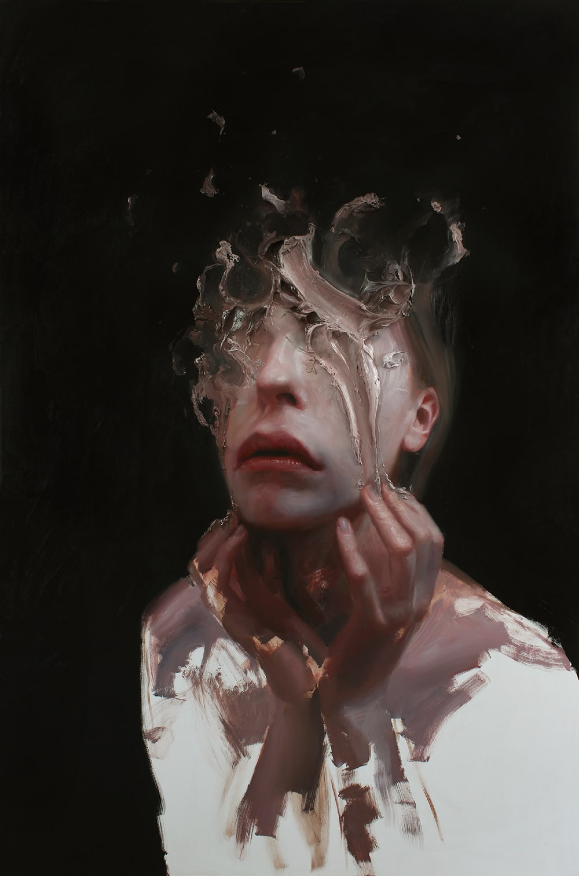 Henrik Uldalen, Untitled, Olio su Legno, 180 x 120cm, 2019, Courtesy of JD Malat Gallery