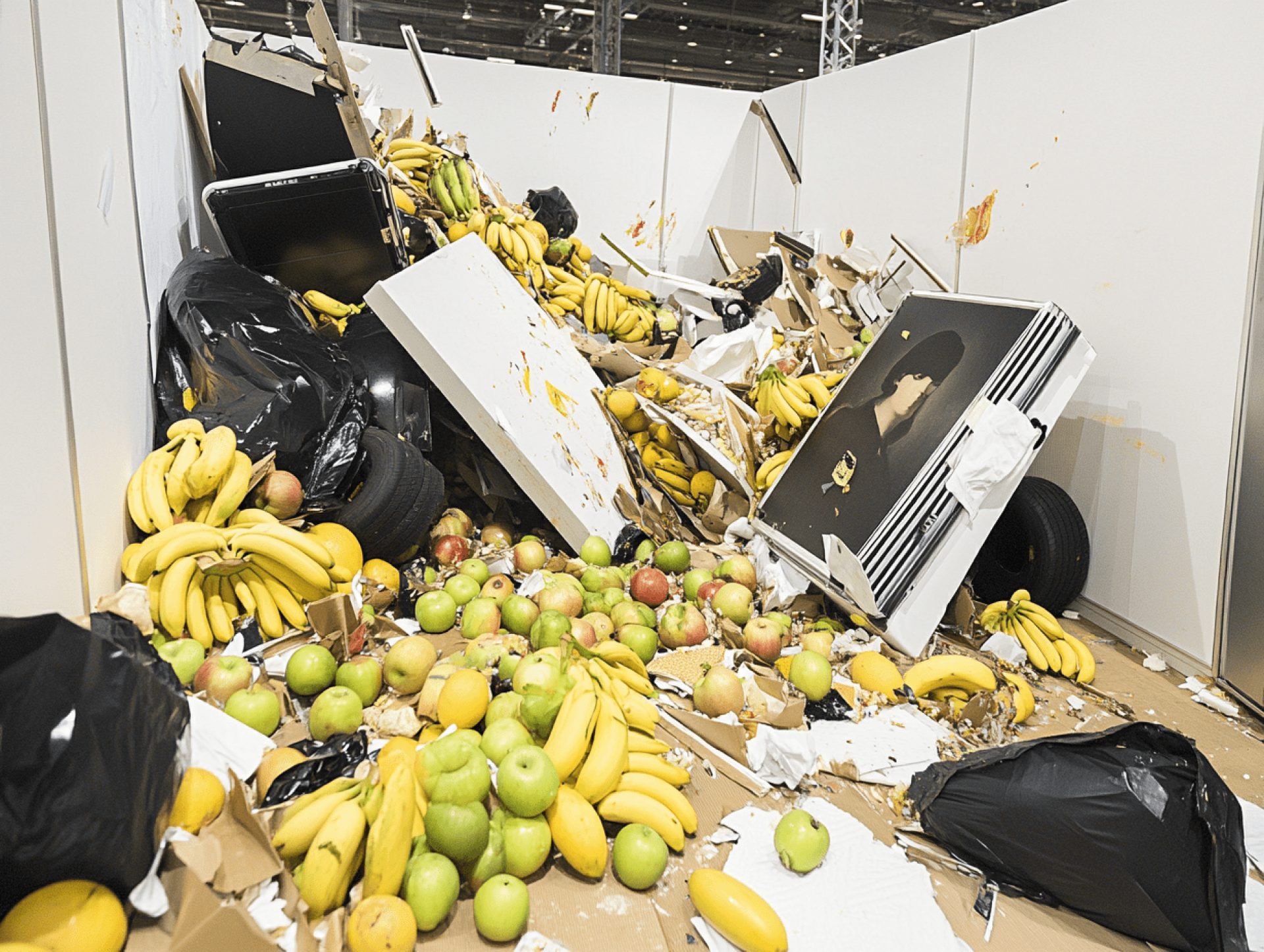 Luca Rossi, "Inside a booth at Art Basel"